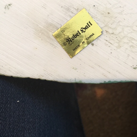 NWOT Vintage 1990s hand-painted bunny train figurine - Picture 5 of 5